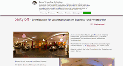 Desktop Screenshot of daspartyloft.de